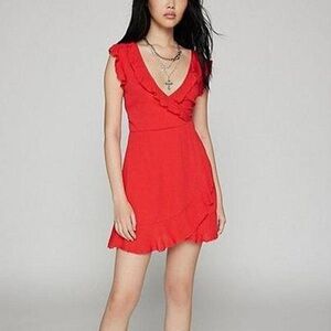 Urban Outfitters Kimchi Blue Ruby Wrap Dress NEW